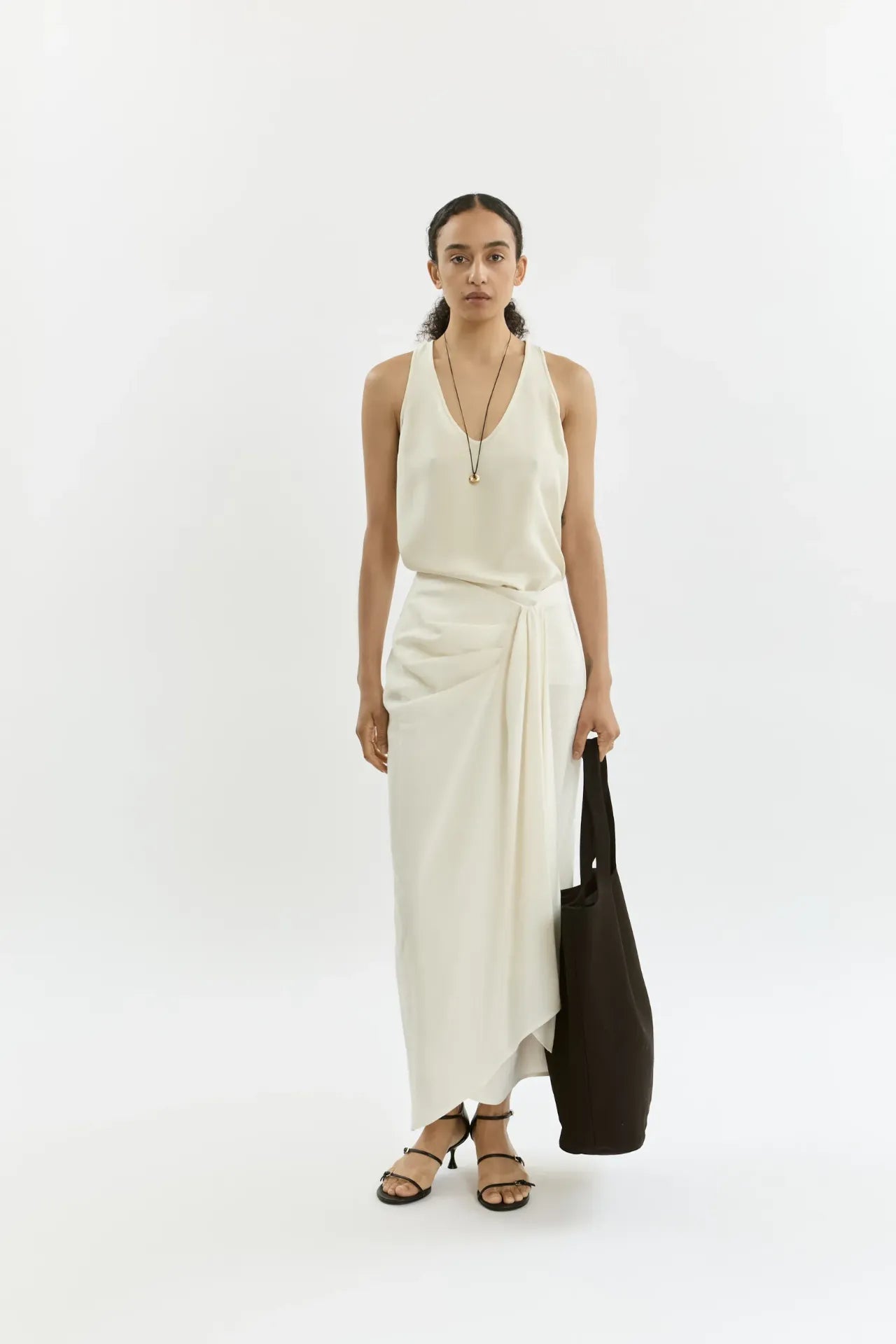 Pamela skirt | Cream - Linen silk blend