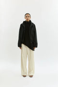 Rey coat | Black - Cotton Poplin