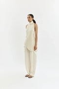 Rita top | Cream - Viscose silk blend