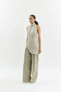 Rita top | Silver grey - Viscose blend
