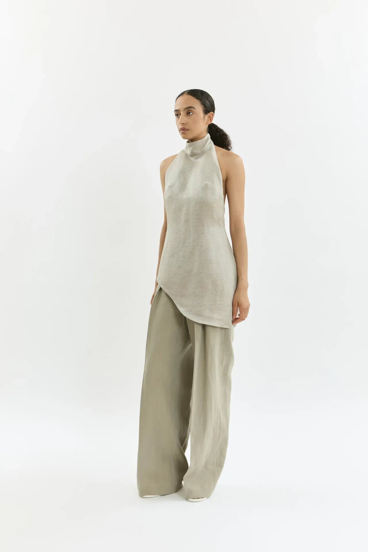 Rita top | Silver grey - Viscose blend
