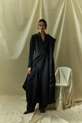 Rose blazer dress | Black - Linen silk blend