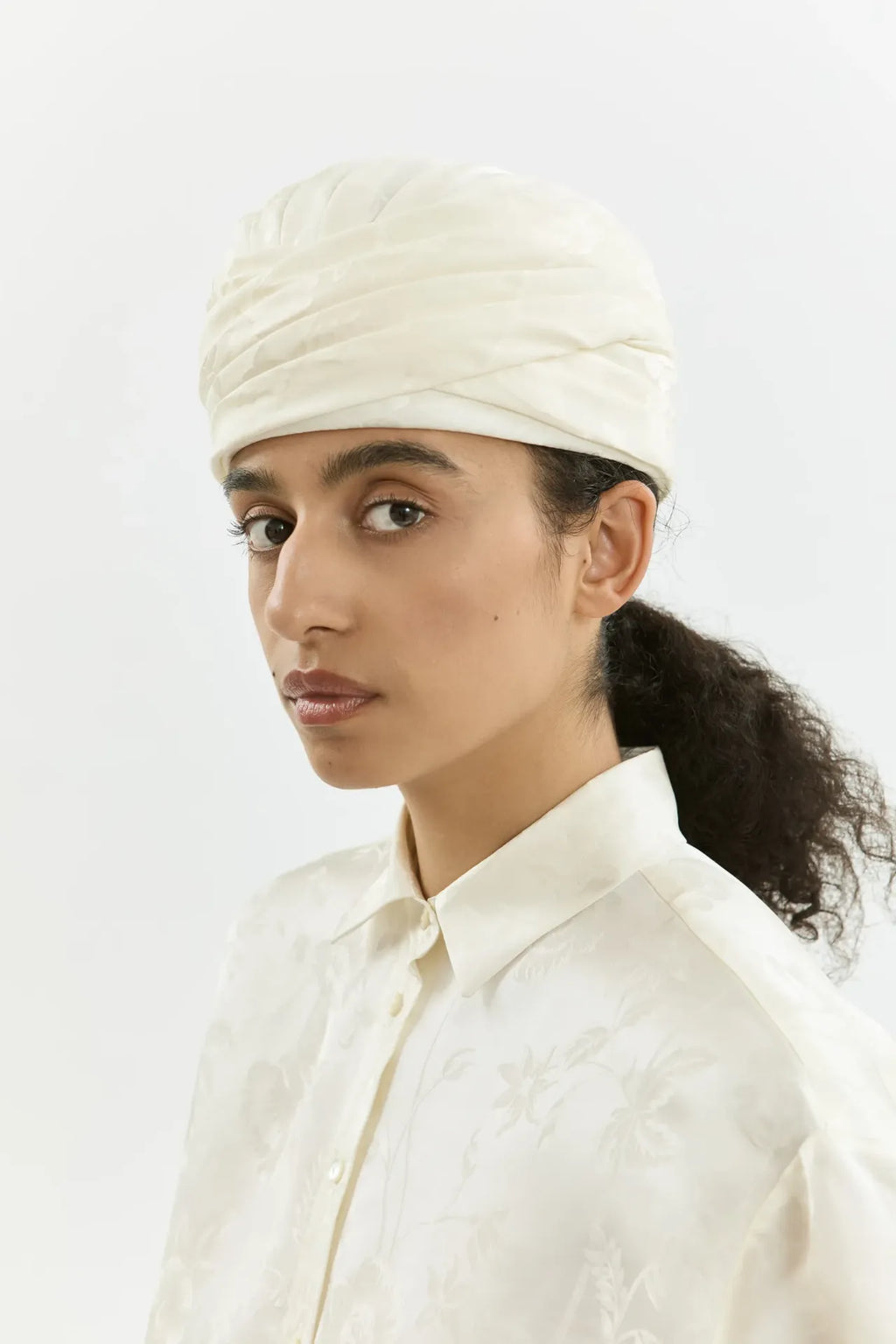 Tahia hat | Cream - Jacquard