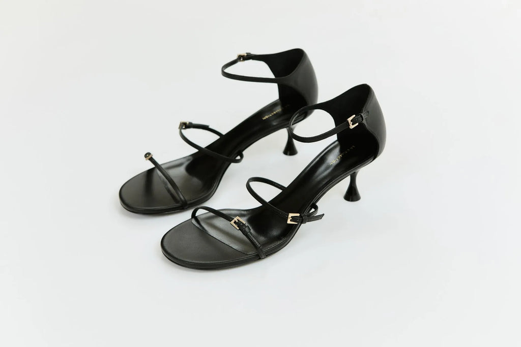 Alma sandals | Black - Leather