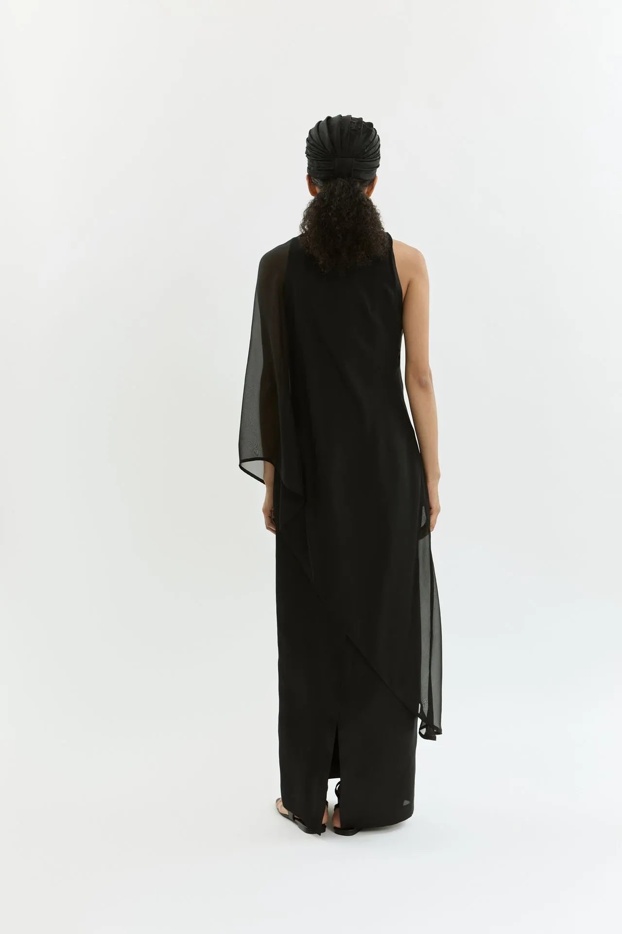 Anette Dress | Black - Organza silk