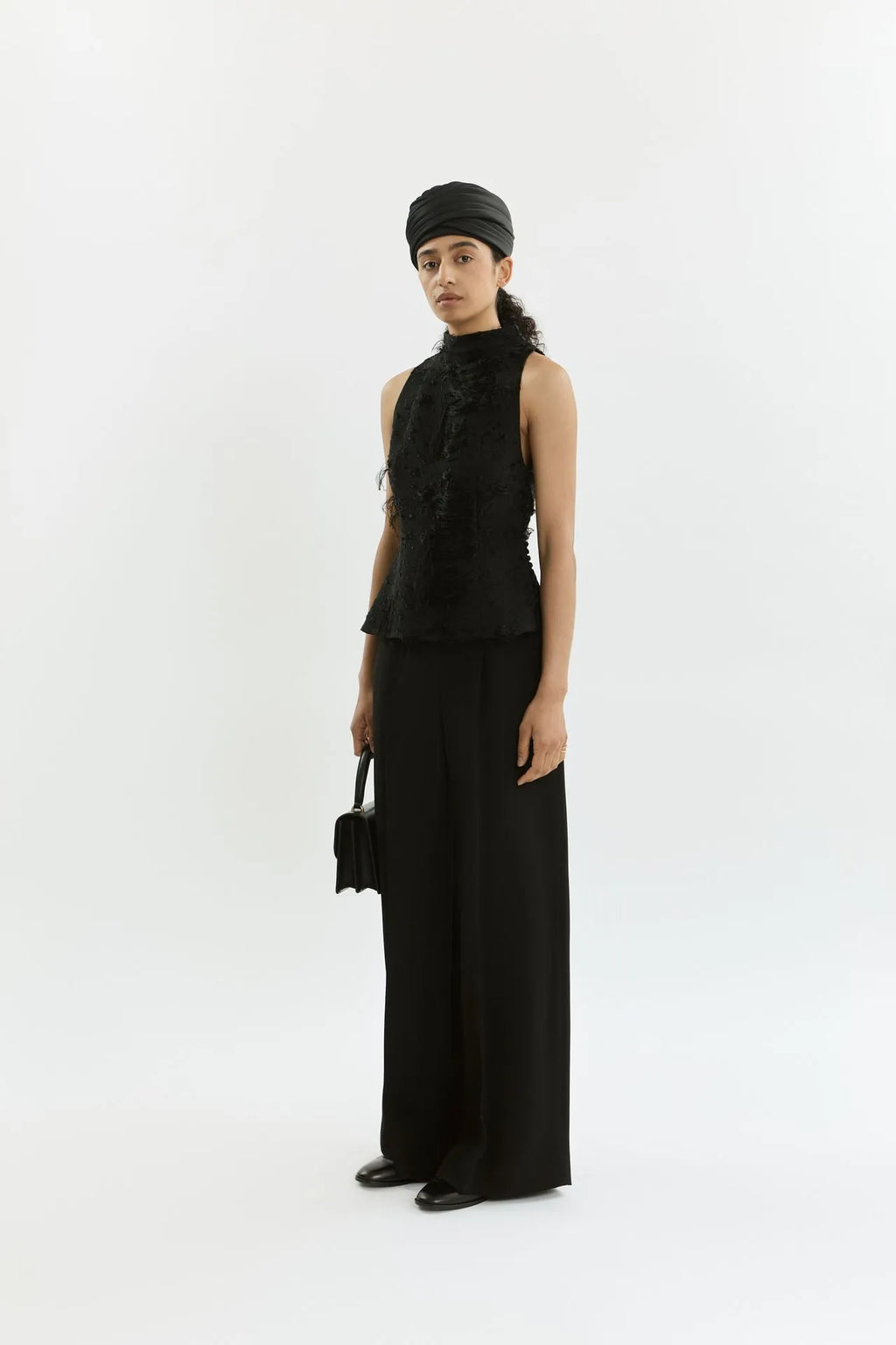 Asami trousers | Black - Crepe silk