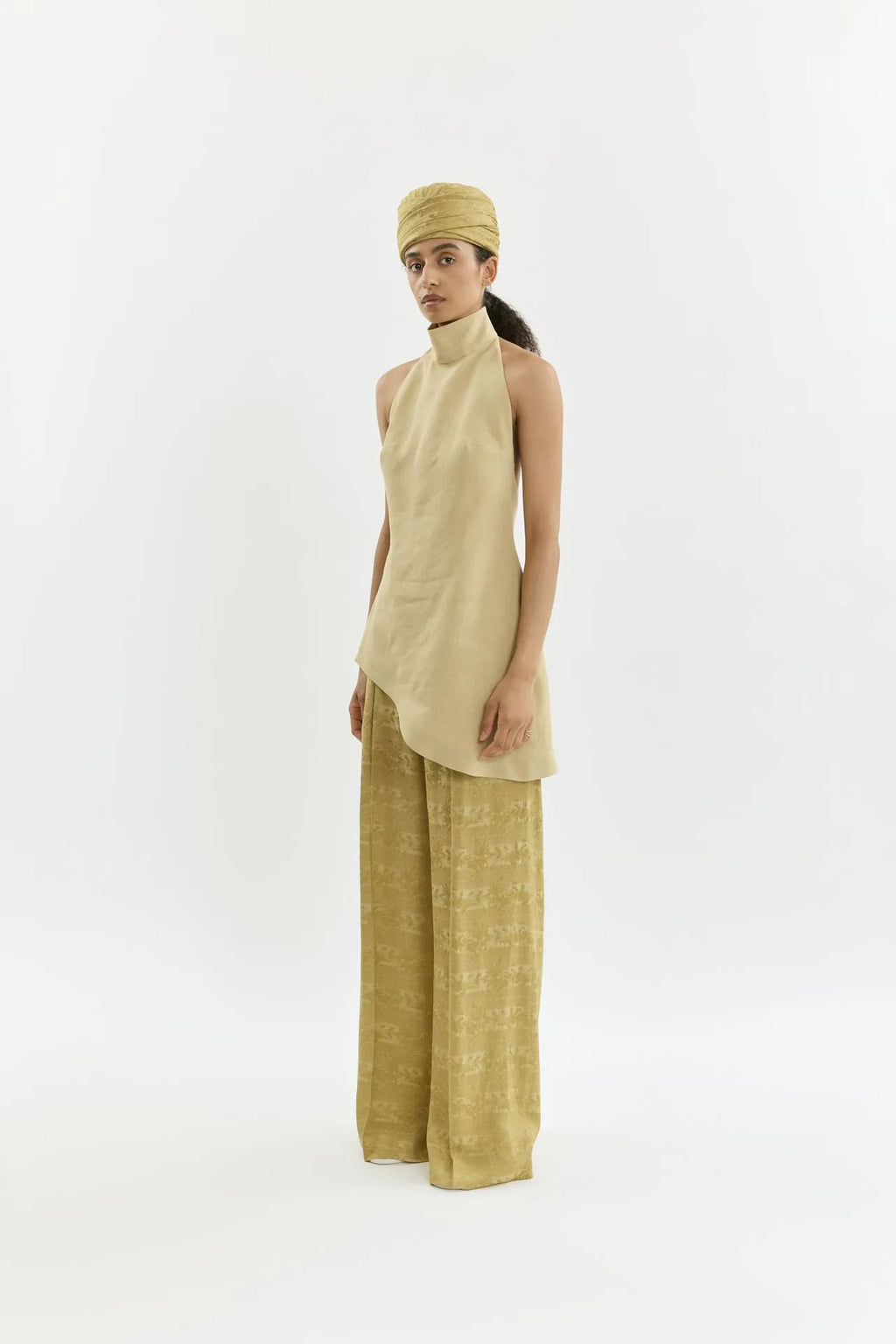 Asami trousers | Hemp - Jacquard