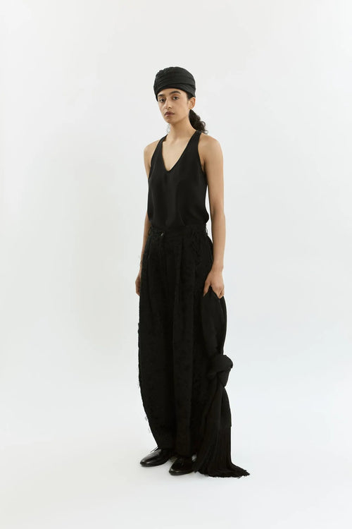 Athena trousers | Black - Fil coupé