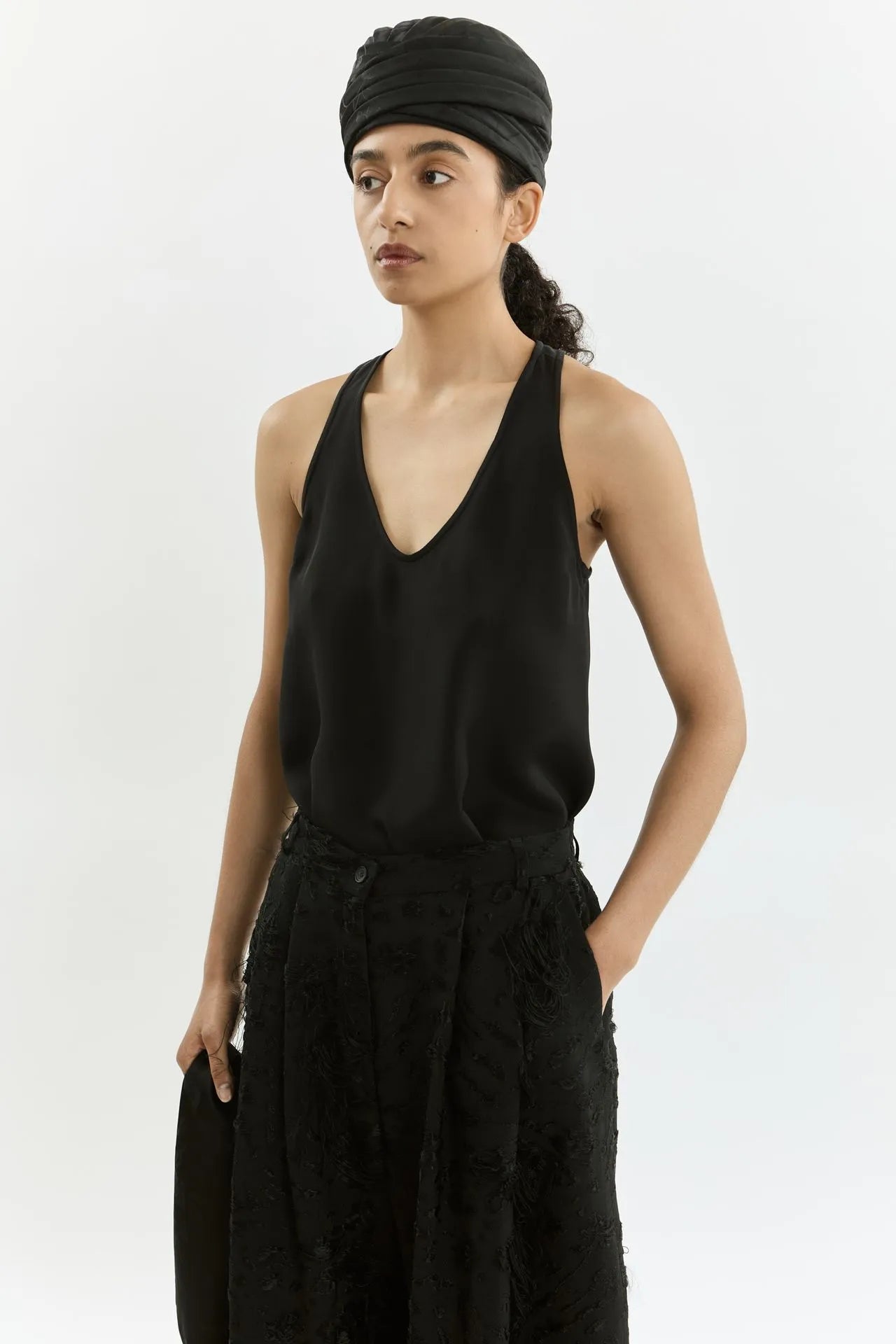 Athena trousers | Black - Fil coupé