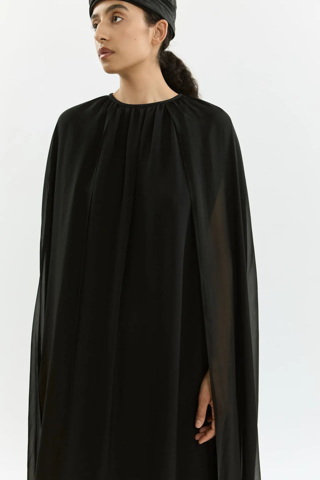 Bruna dress | Black - Crepe silk