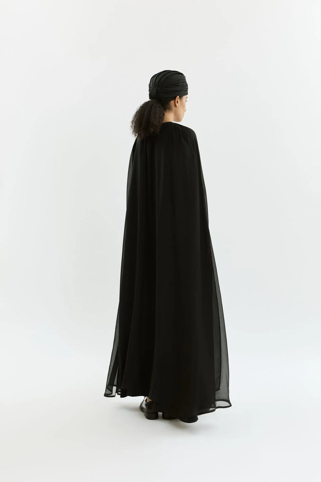 Bruna dress | Black - Crepe silk