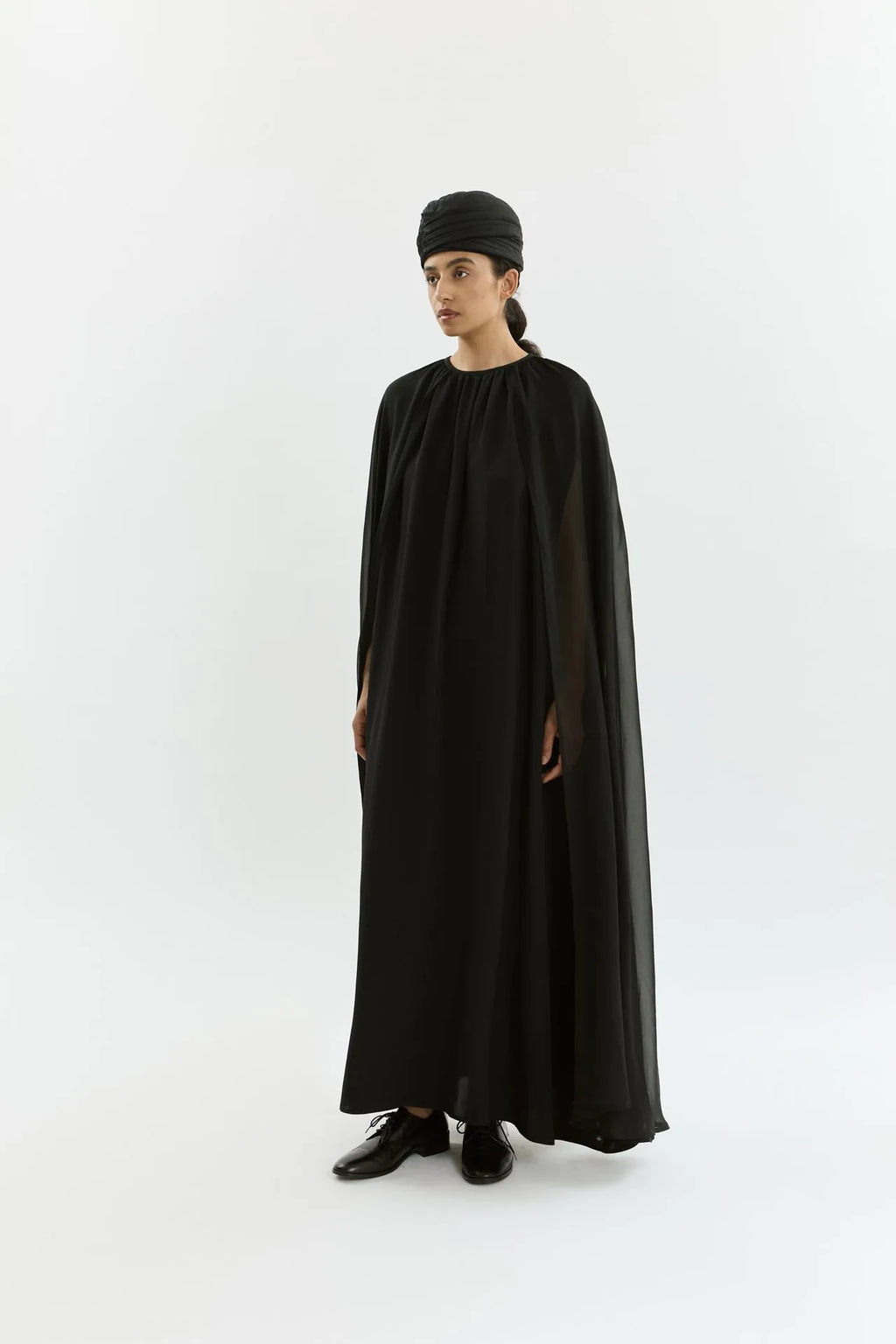 Bruna dress | Black - Crepe silk