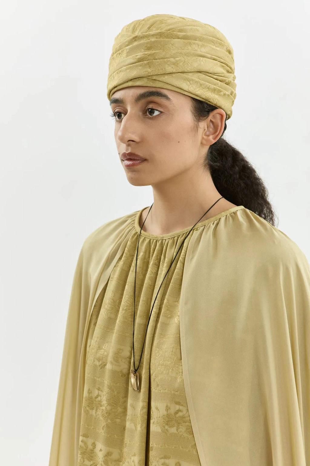 Bruna dress | Hemp - Jacquard