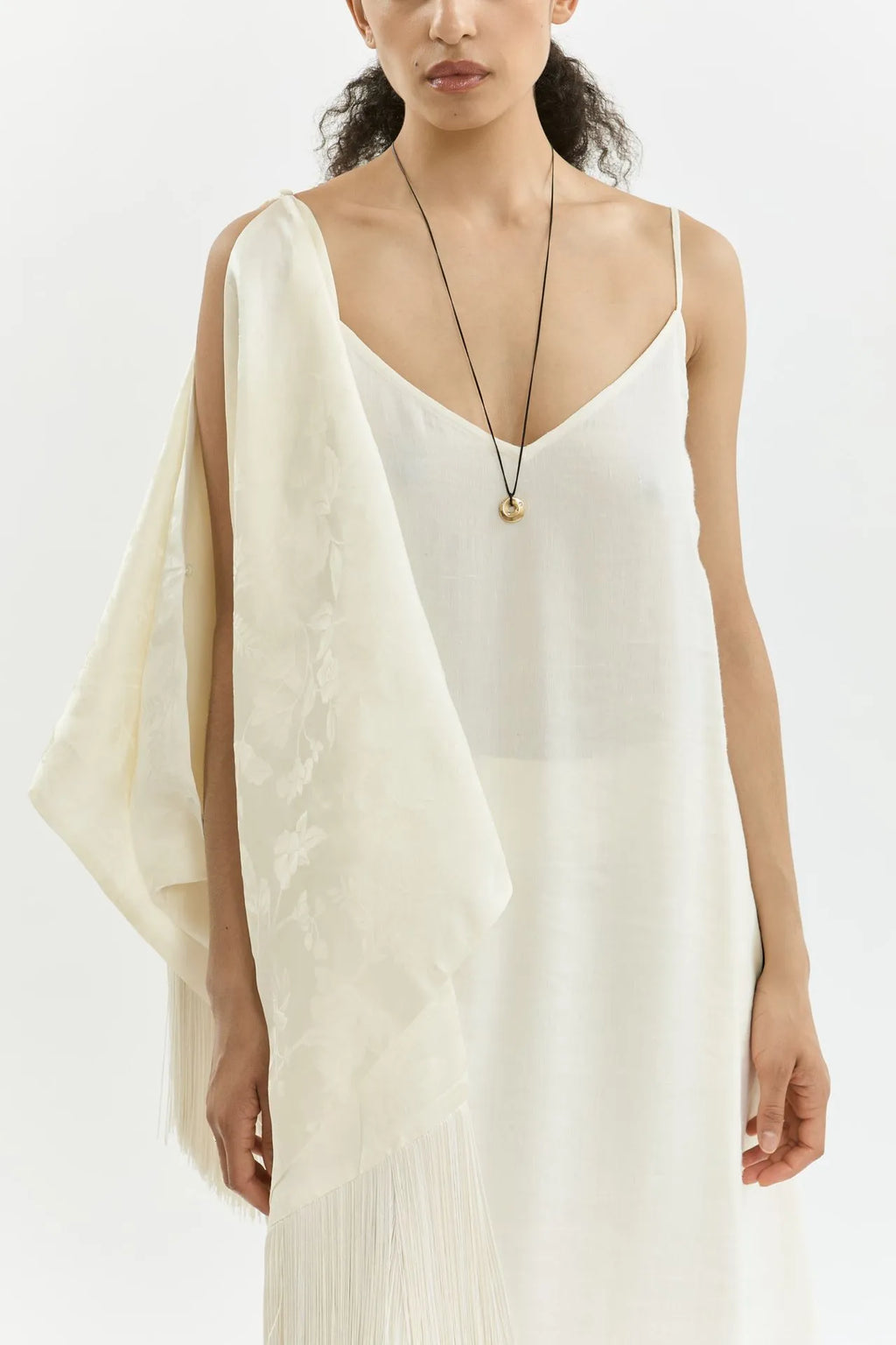 Callie slipdress | Cream - Linen silk blend