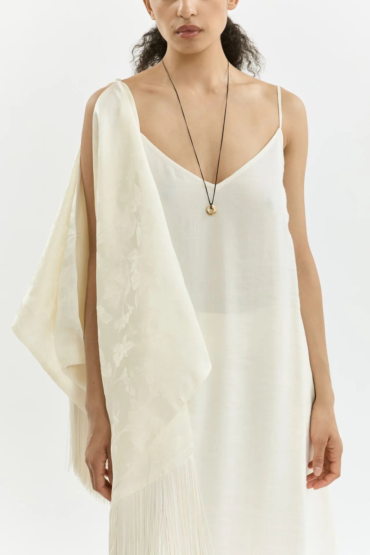 Callie slipdress | Cream - Linen silk blend