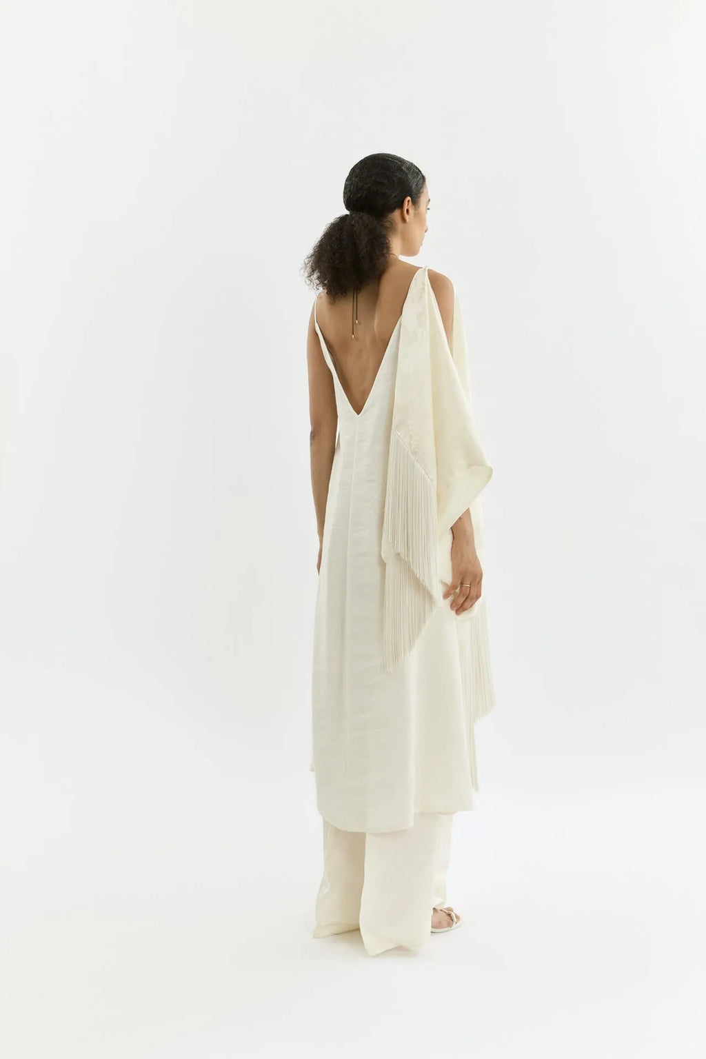 Callie slipdress | Cream - Linen silk blend