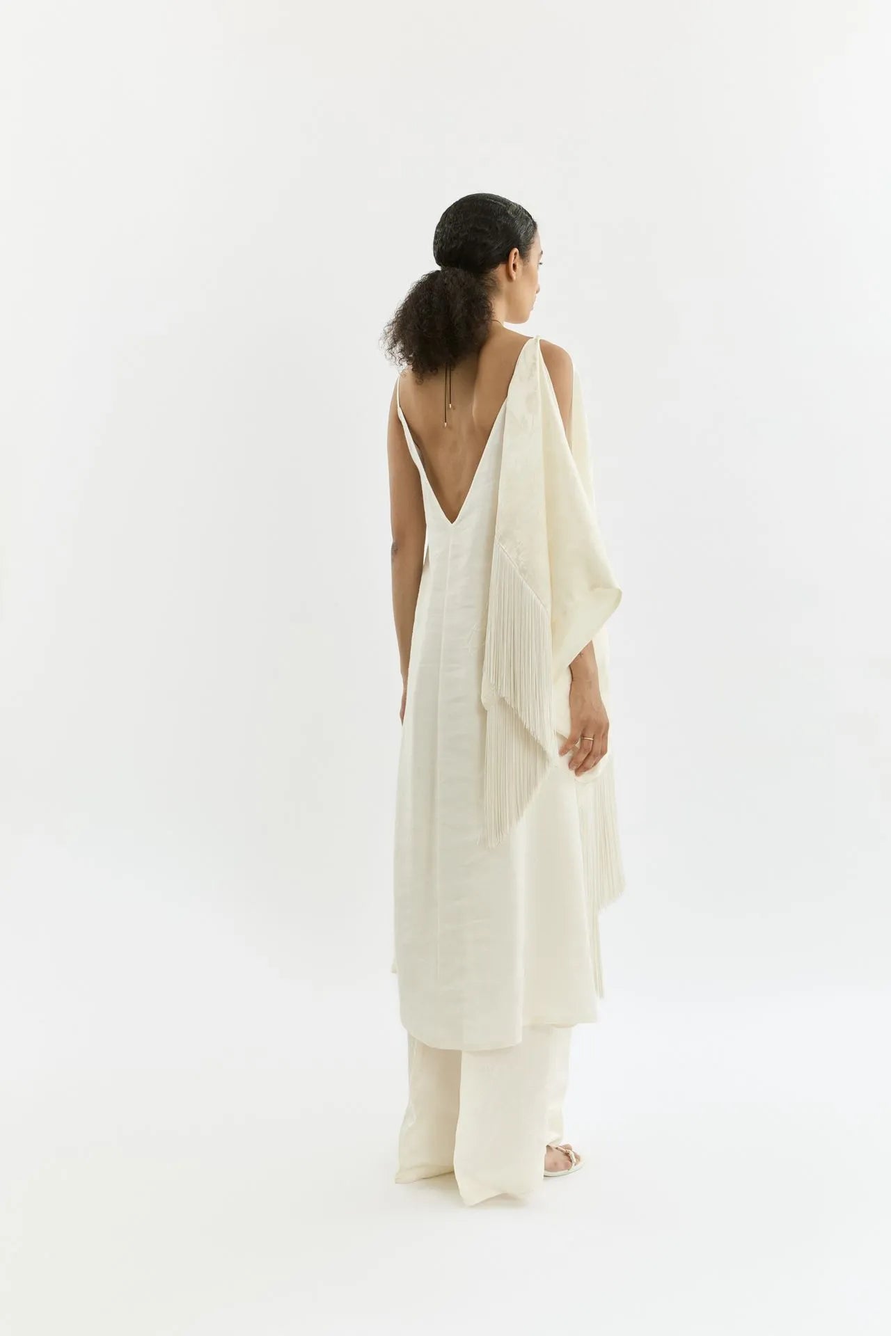Callie slipdress | Cream - Linen silk blend