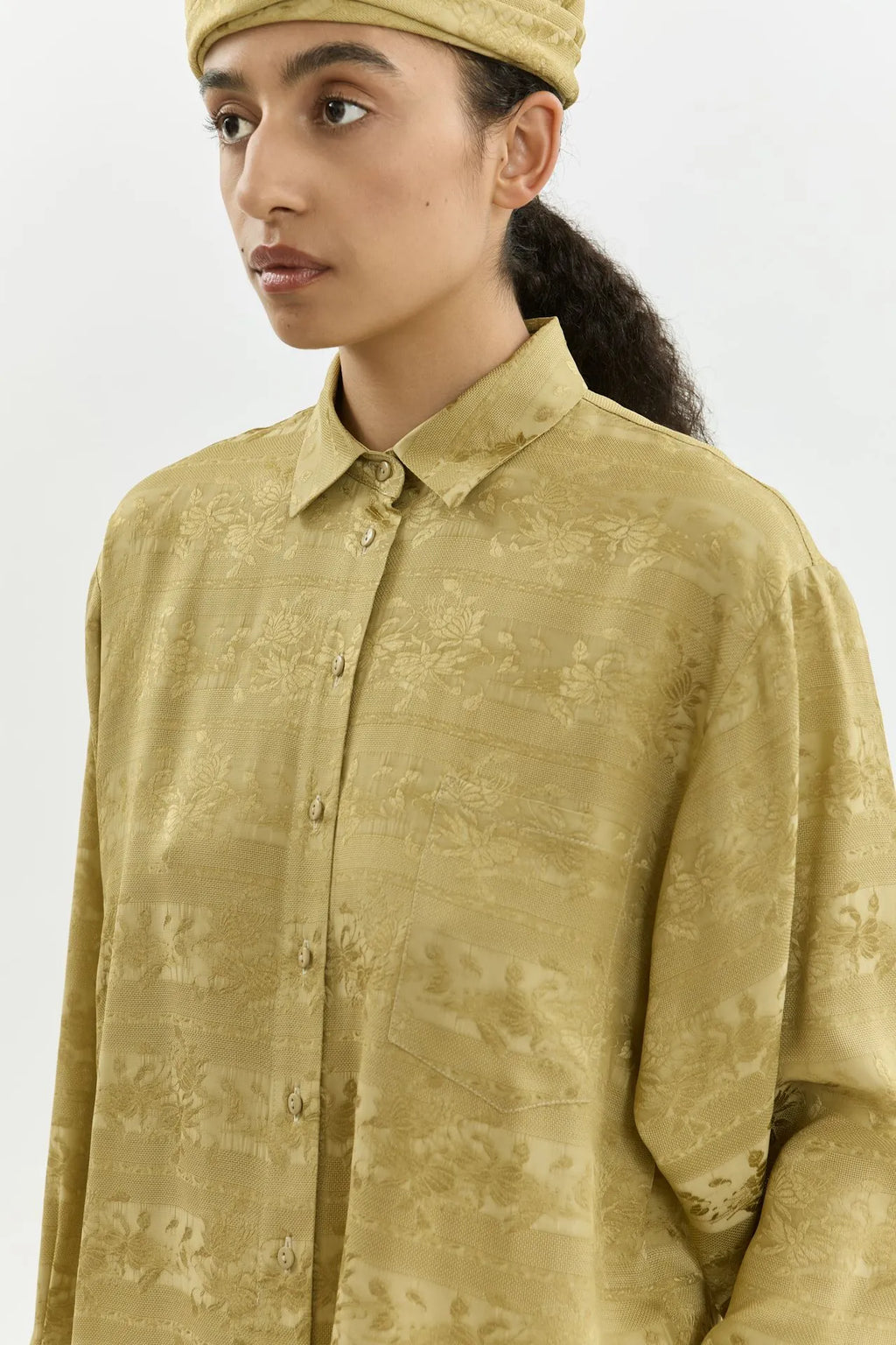 Dorothy blouse | Hemp - Jacquard