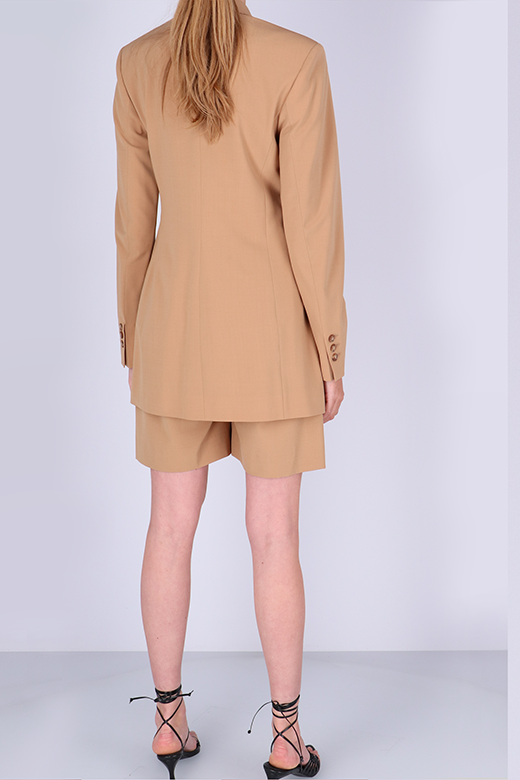 Stephanie Shorts | Camel - Wool blend