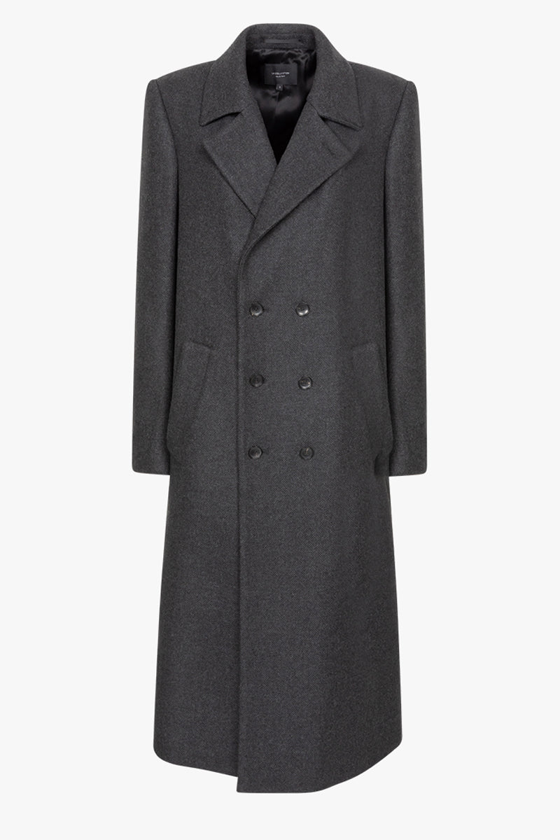 Achilles coat | Dark grey - Wool blend