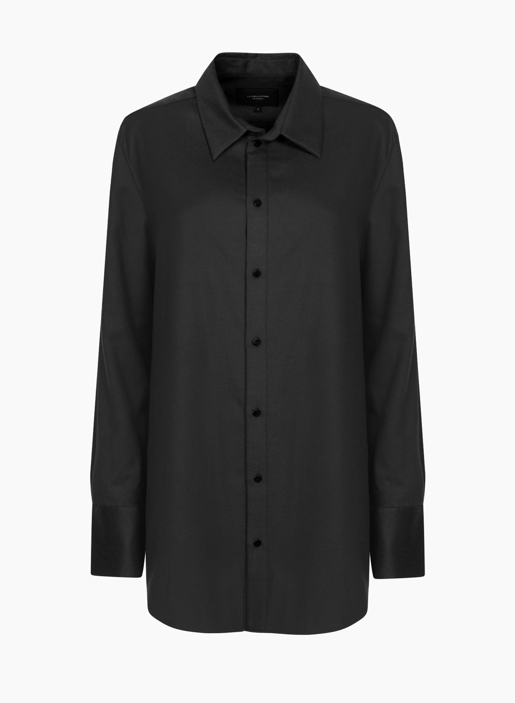 Adam shirt | Black - Virgin wool