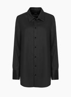 Adam shirt | Black - Virgin wool