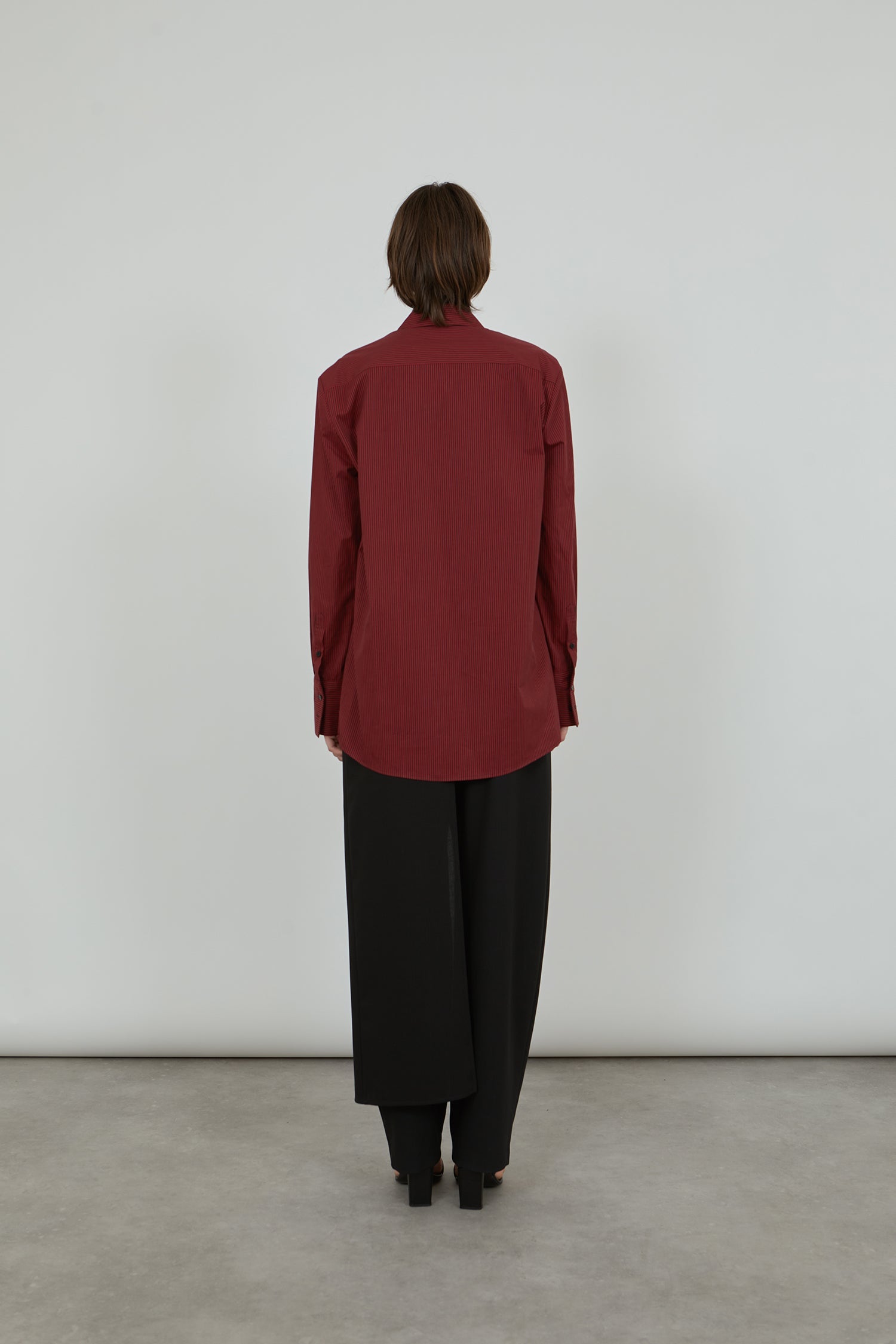 Adam shirt | Striped red black - Cotton