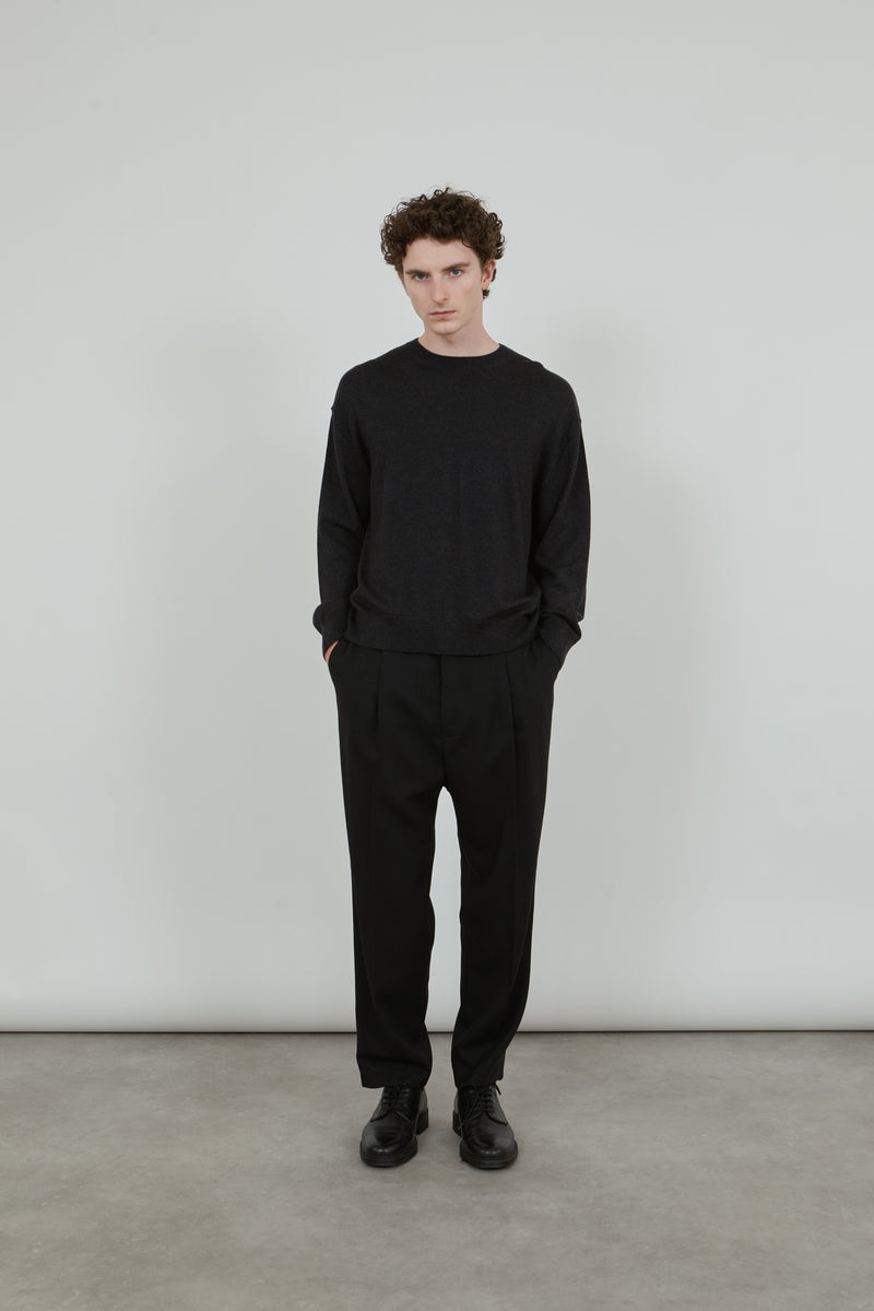 Albert knit | Black - Ultrafine merino wool