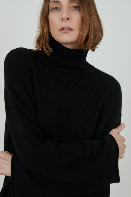 Alicia knit | Black - Cashmere
