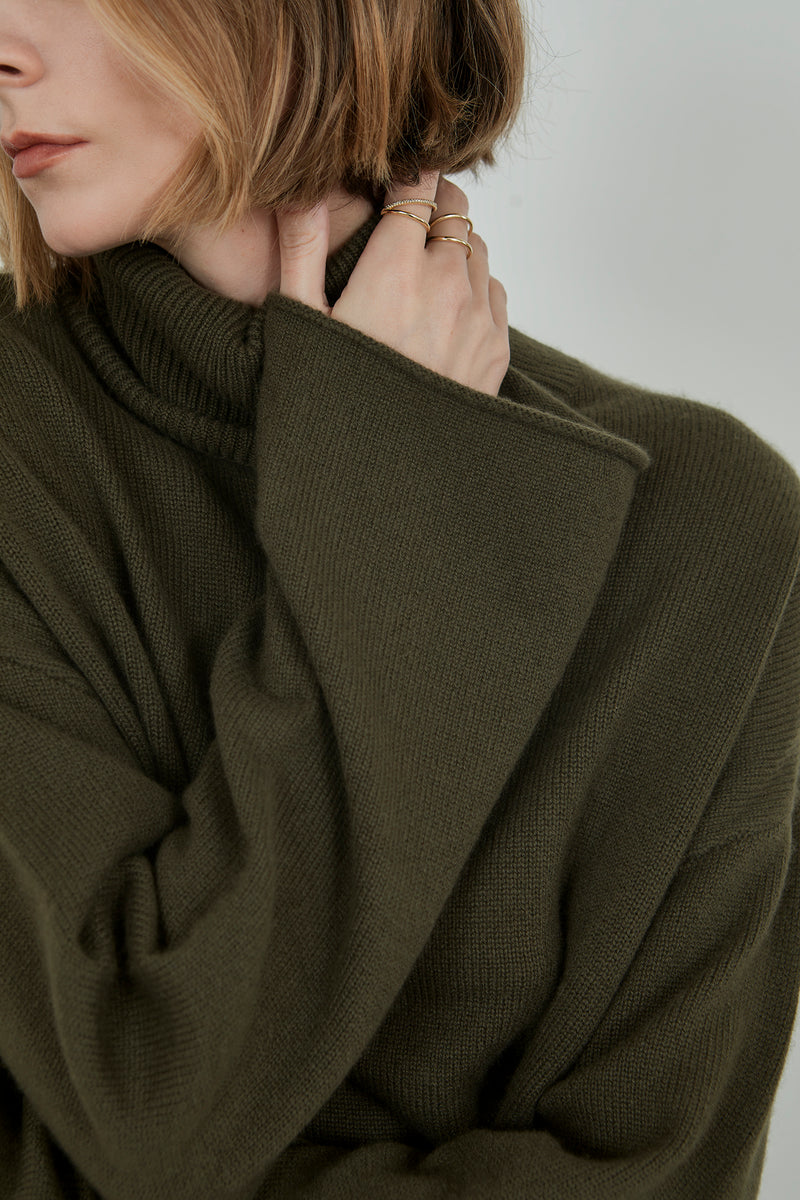 Alicia knit | Moss - Cashmere wool