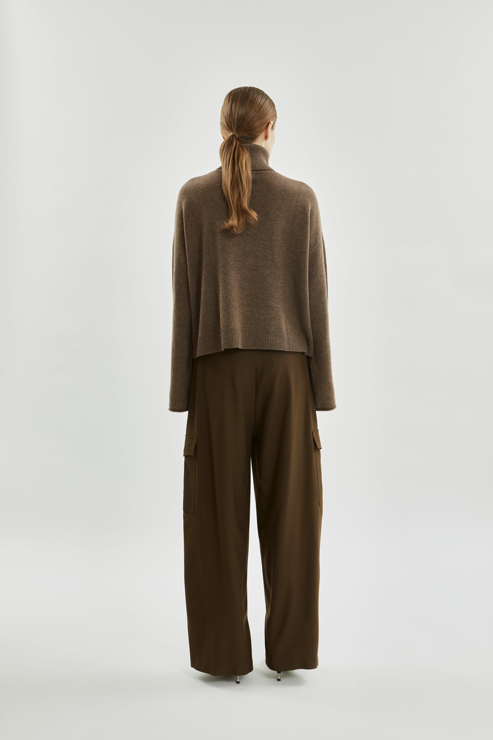 Alicia Knit | Khaki Brown - Cashmere
