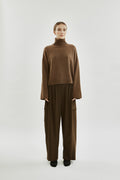 Alicia knit | Khaki brown - Cashmere