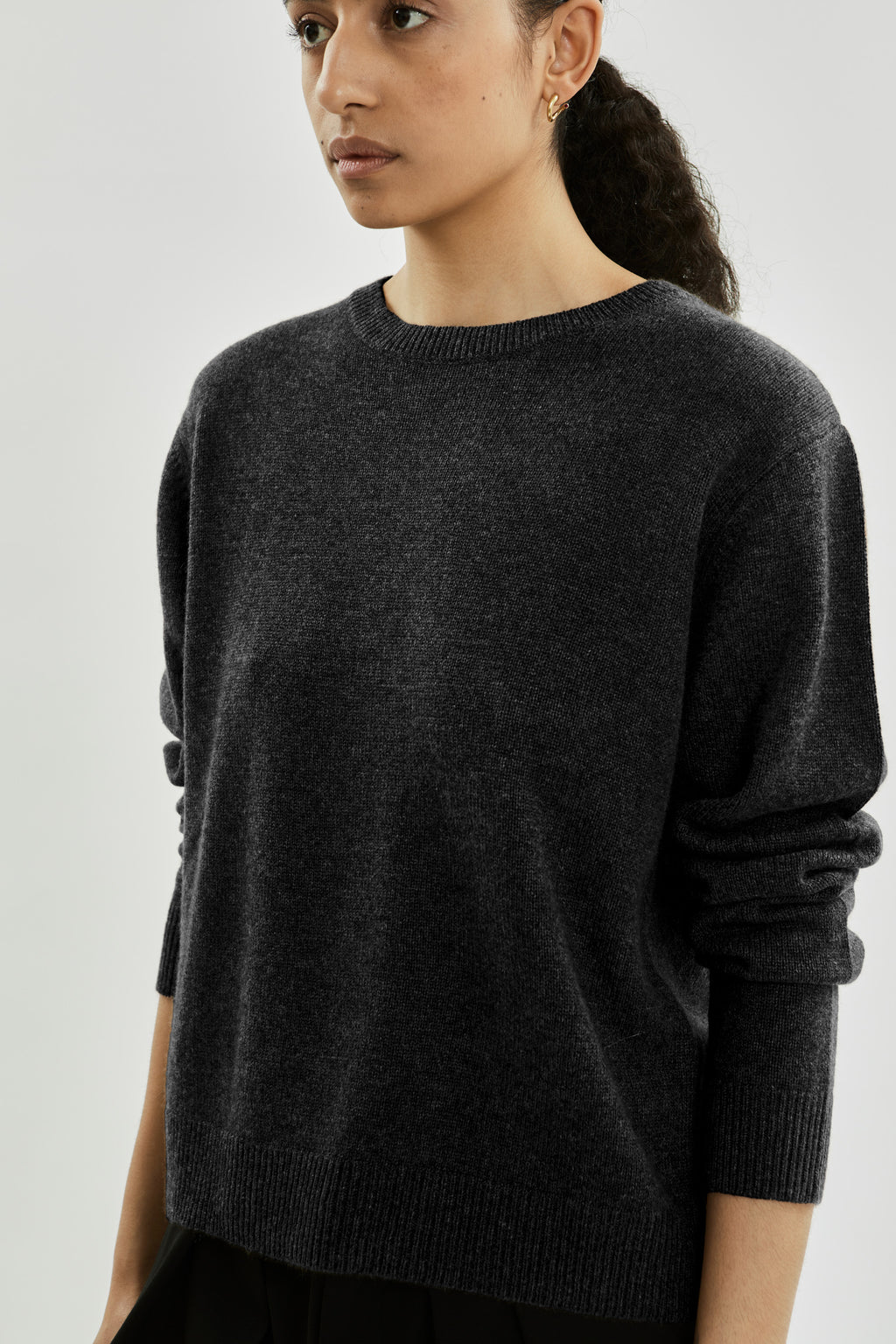 Pull Amana | Gris foncé - Cachemire