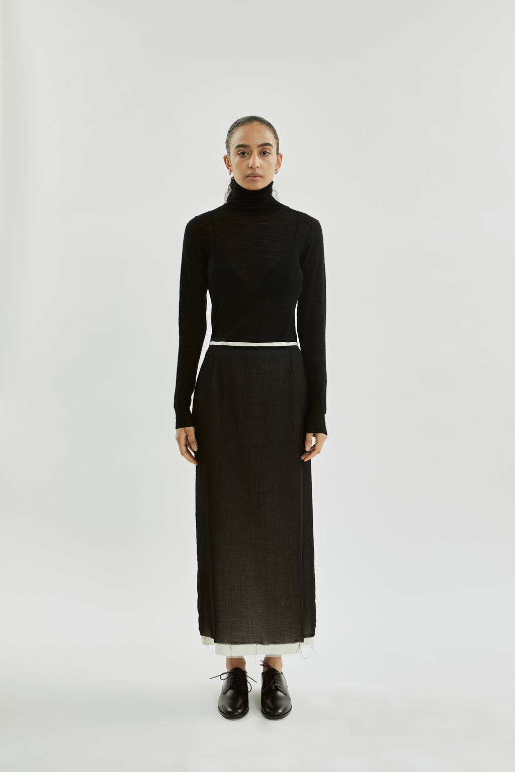 La Collection Ari shoes, black lace-up Derby