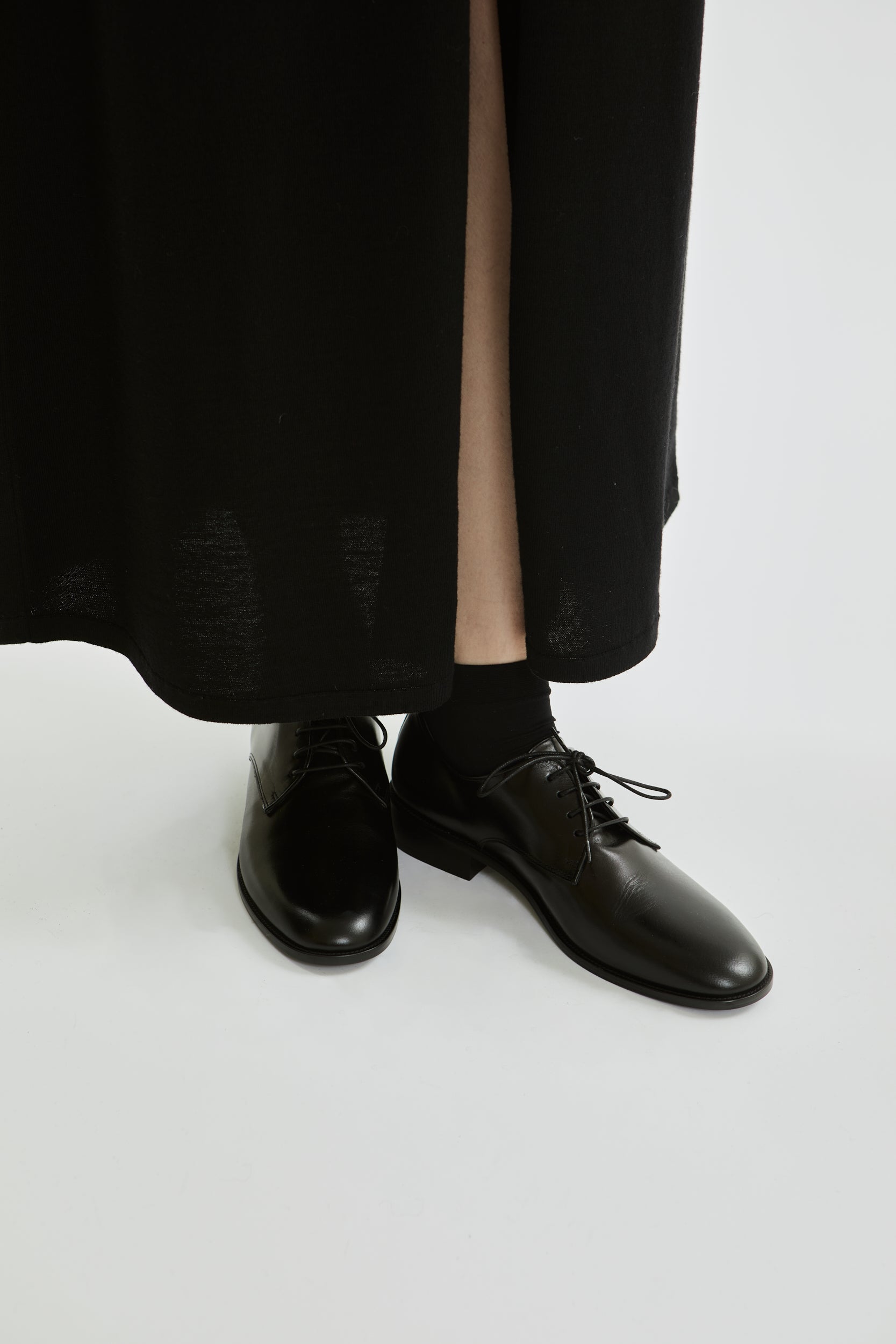 La Collection Ari shoes, black lace-up Derby