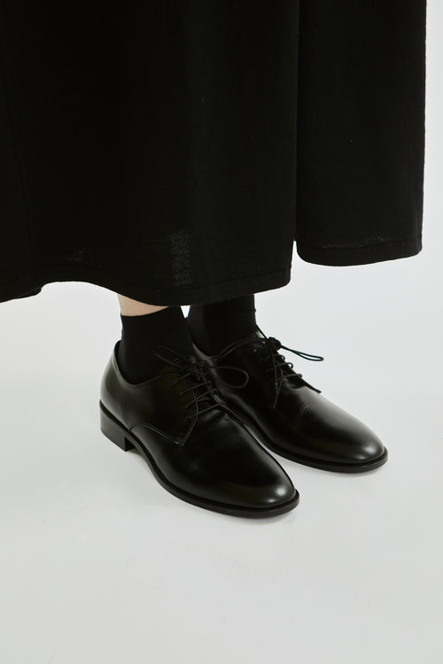 La Collection Ari shoes, black lace-up Derby