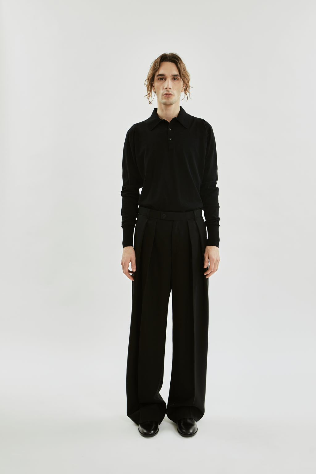 La Collection Ari shoes, black lace-up Derby