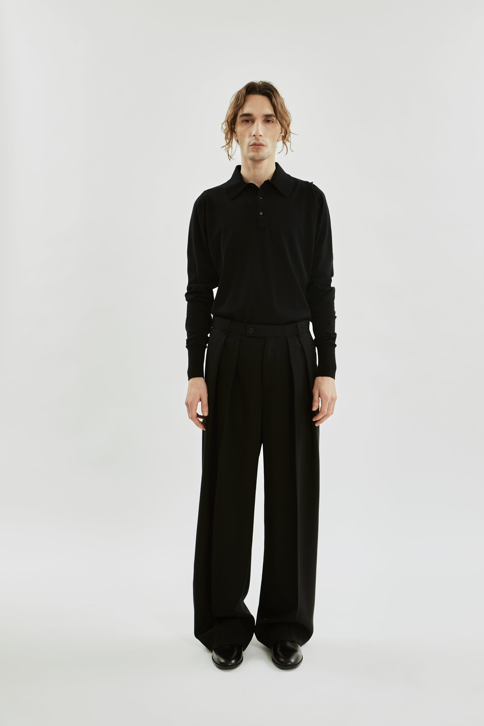 La Collection Ari shoes, black lace-up Derby