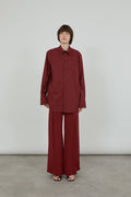 Asami trousers | Red - Crepe silk