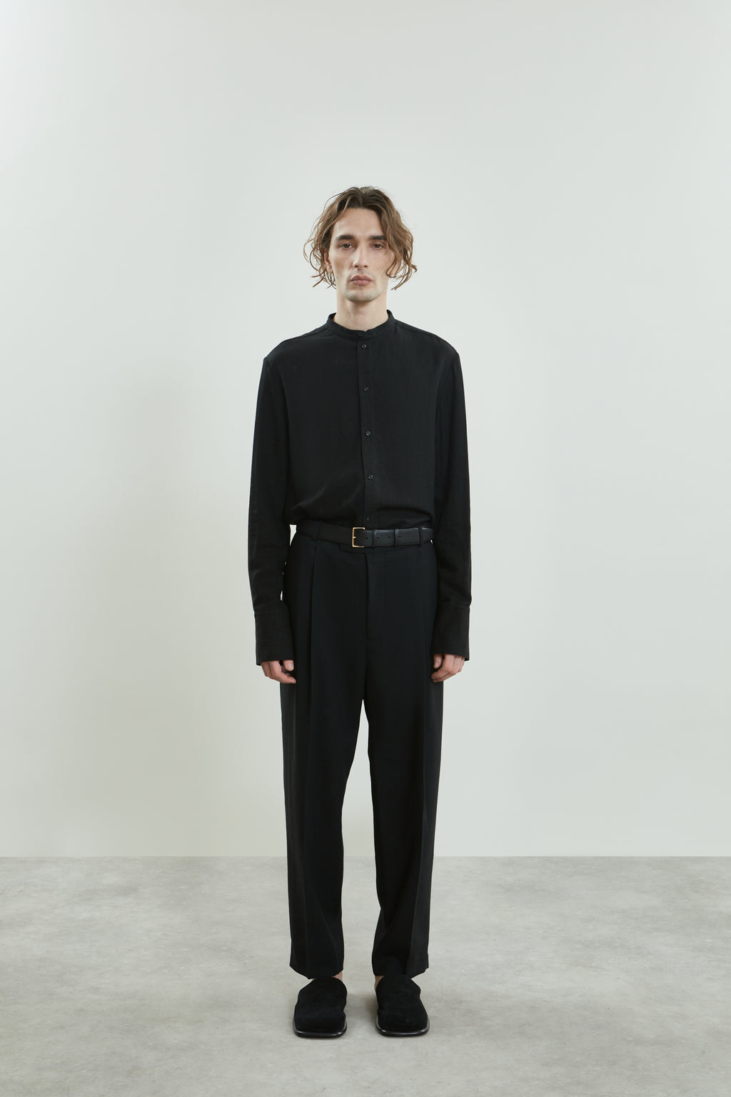 August shirt | Black - Linen