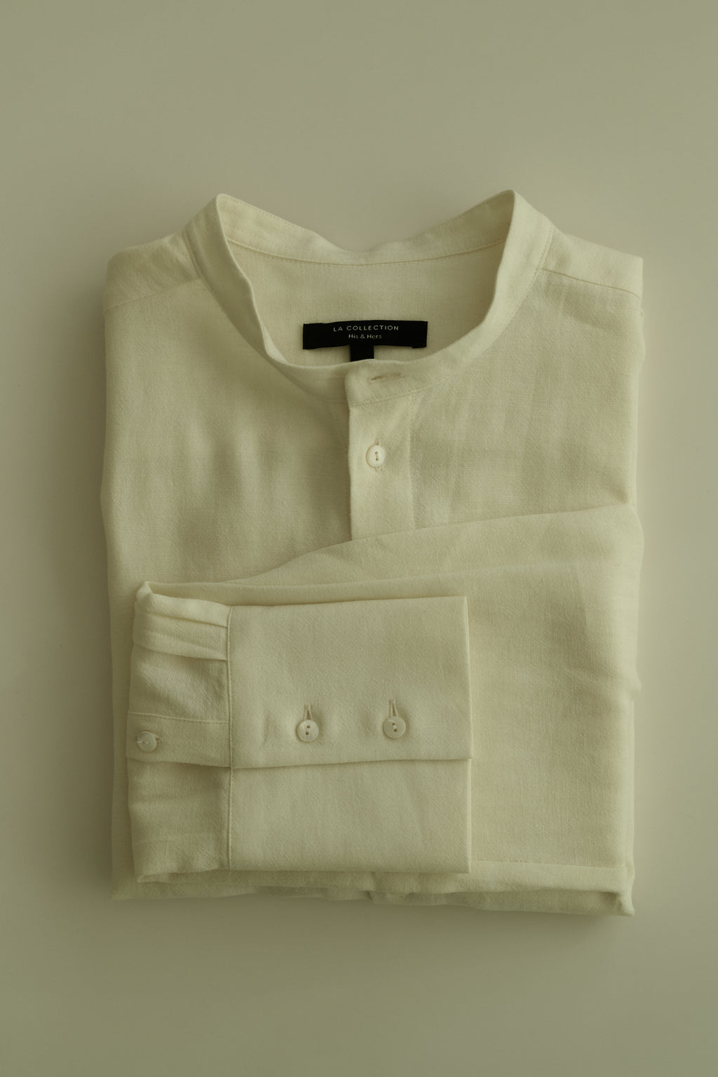 August shirt | Off white - Linen