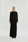 Beatrice dress | Black - Crepe silk