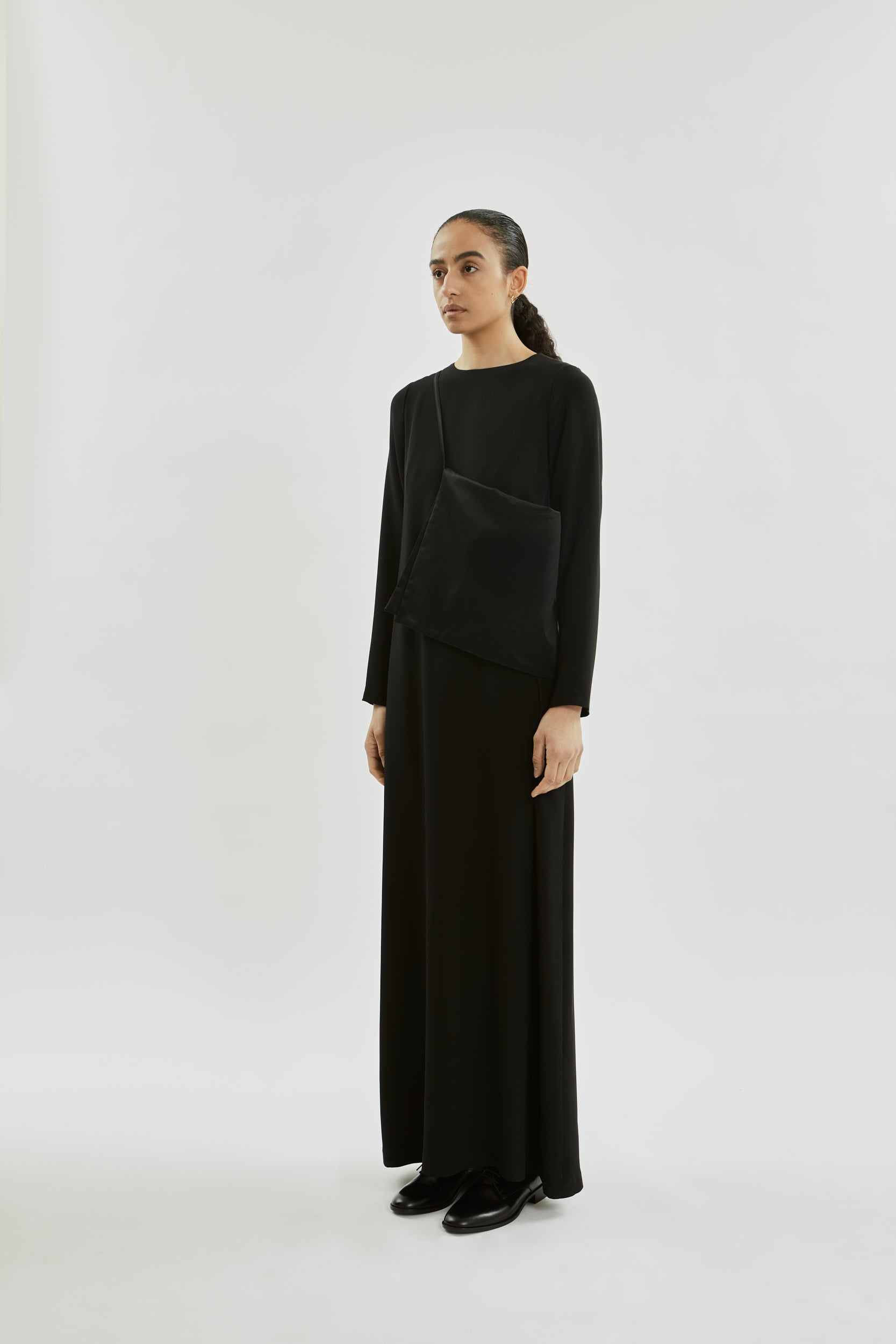 Beatrice dress | Black - Crepe silk