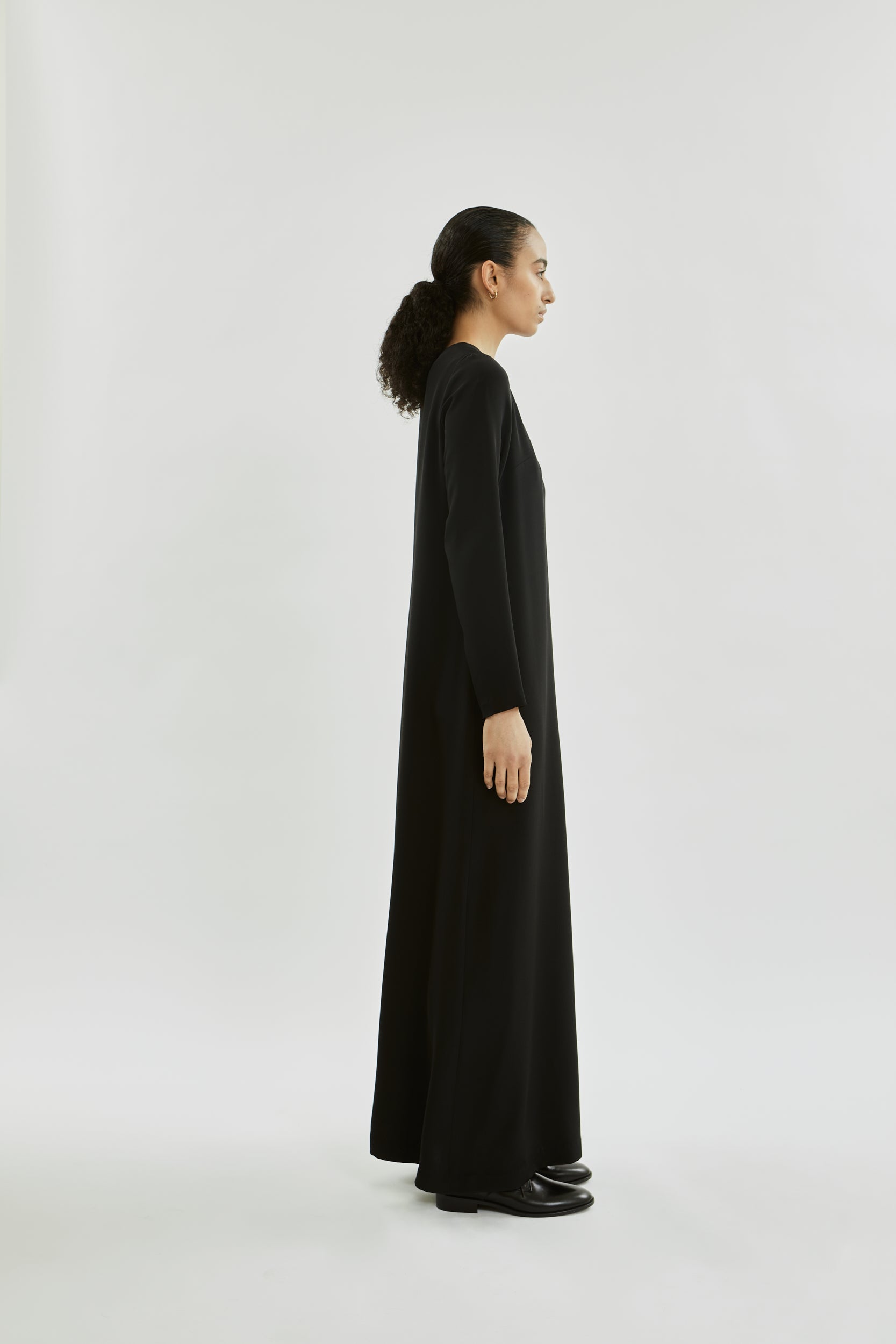 Beatrice dress | Black - Crepe silk
