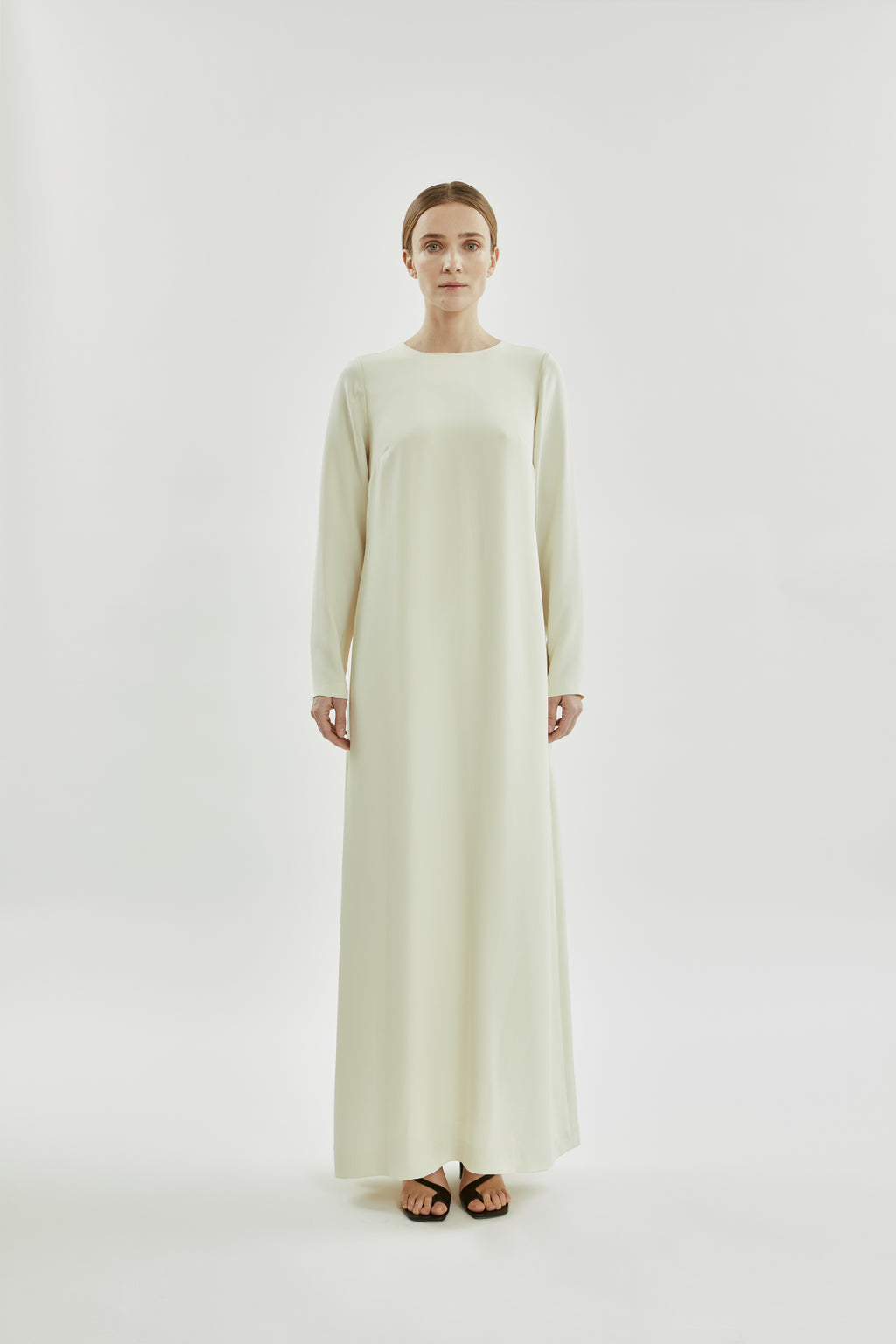 Beatrice dress | Off white - Crepe silk