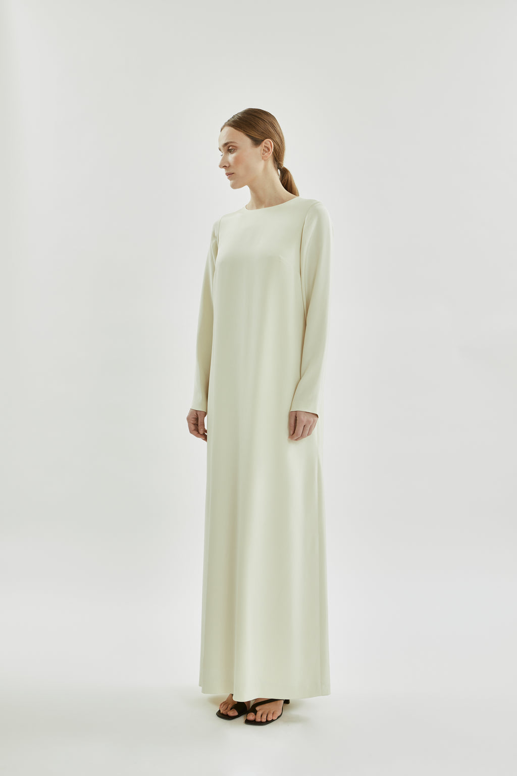 Beatrice dress | Off white - Crepe silk