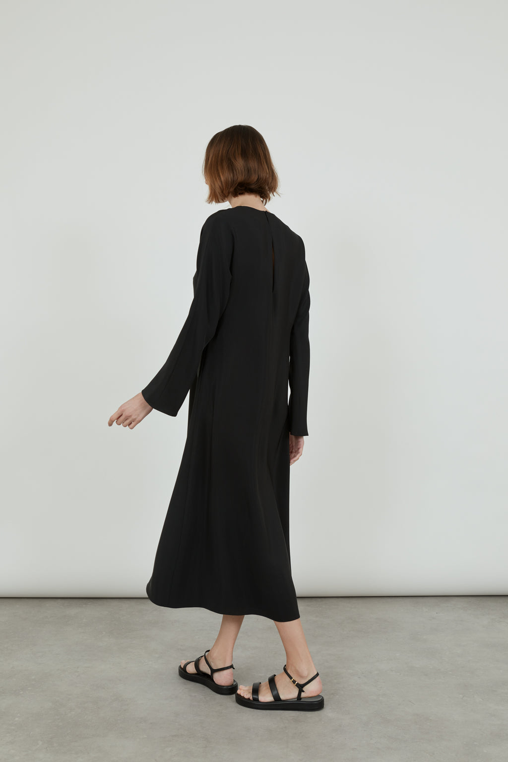 Benedicte dress | Black - Crepe silk