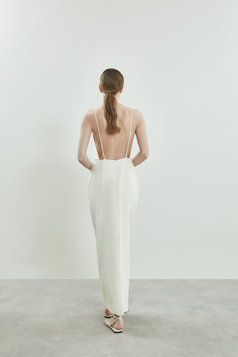 Blake dress | Off white - Virgin wool