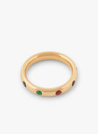 Calla ring | 18K gold - Emerald, sapphire and ruby