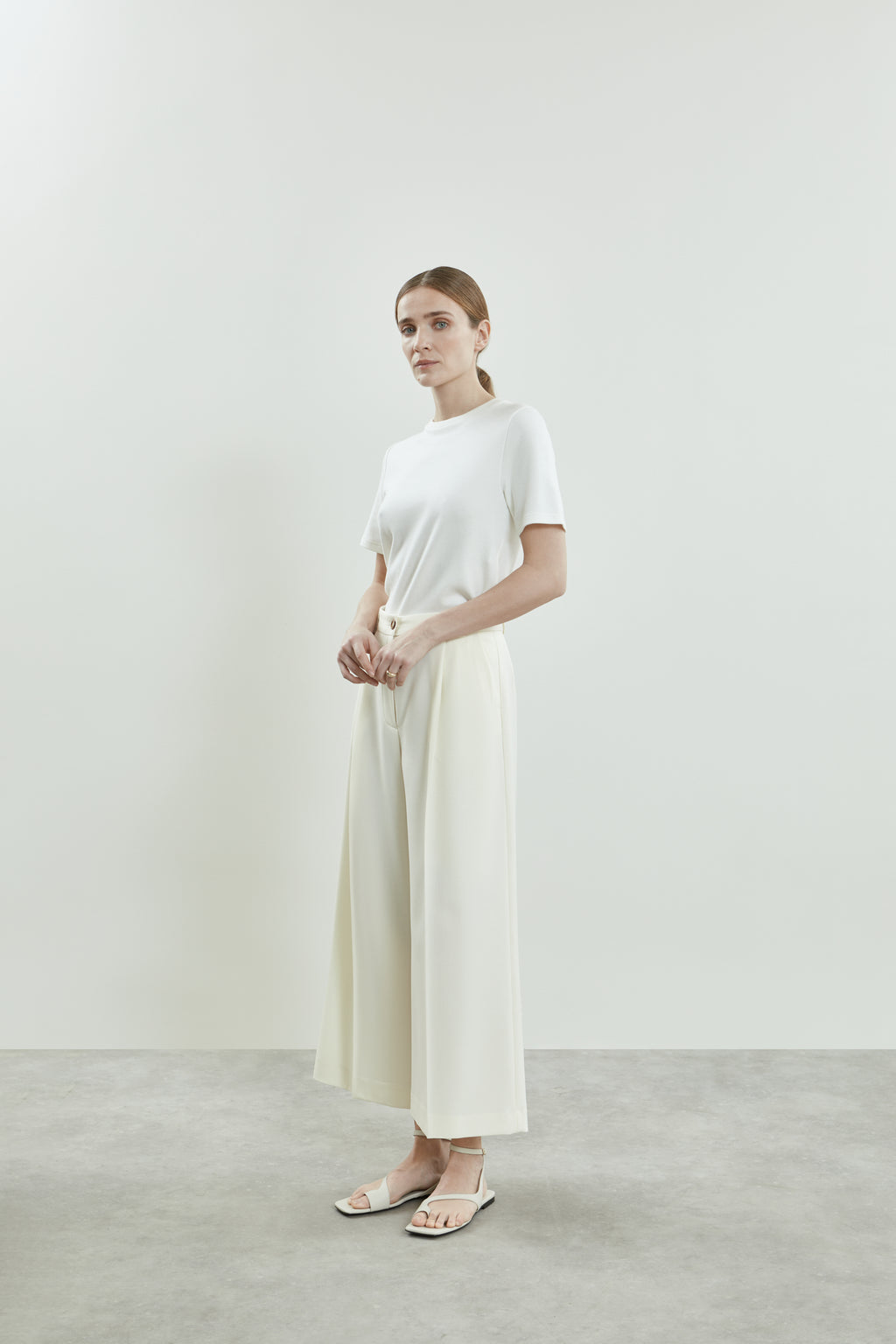 Josepha T-shirt | Off white - Cotton